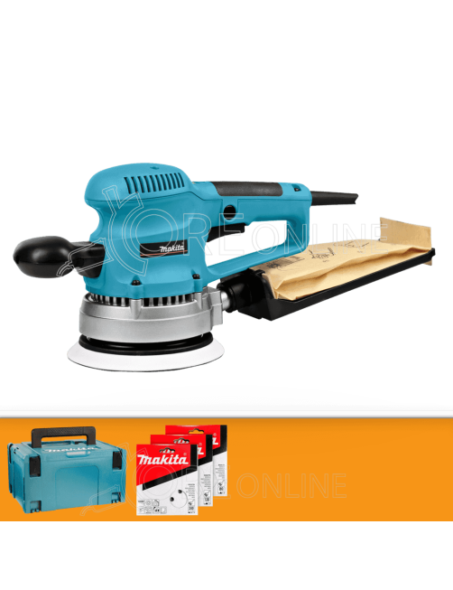 Levigatrice orbitale 150 mm Makita® BO6030JX + 30 CARTE