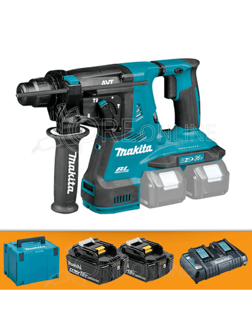 Makita® Tassellatore a tre funzion SDS-PLUS DHR280PT2J + CAPPELLINO