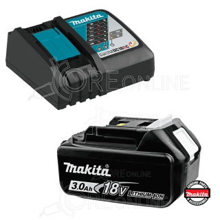 Kit energia Makita® 191A24-4 ( 1 X batterie 18V 3Ah + DC18RC )