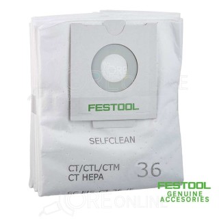 5 x Sacchetti filtro SELFCLEAN SC FIS-CT 36/5 Festool® 496186