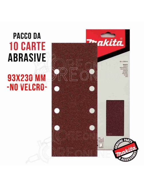 Carta abrasiva GR 60 93 X 228 mm - No velcro - Makita® P-31843