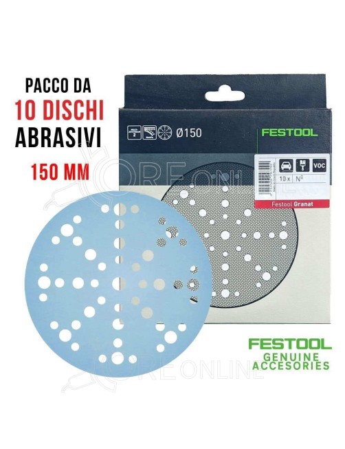 Disco GR 40 con velcro Ø 150 Granat STF D150/48 Festool® 575154