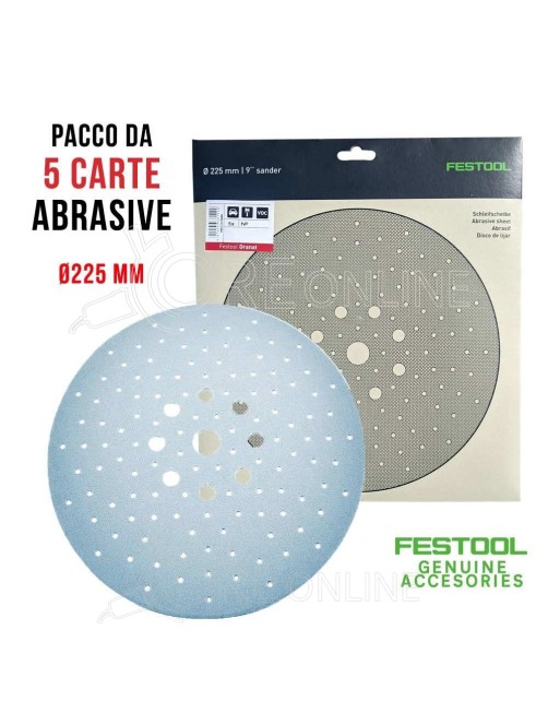 Disco GR 80 con velcro Ø 225 Granat STF D225/128 Festool® 205665