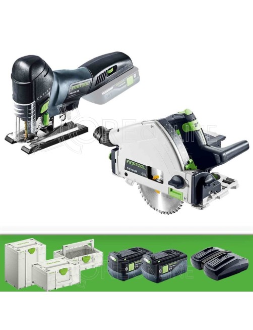 Kit sega ad affondamento TSC 55 e seghetto a batteria PSC 420 Festool® 578023