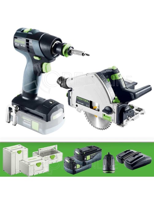 Kit sega ad affondamento TSC 55 e trapano avvitatore TXS 18 Festool® 578024